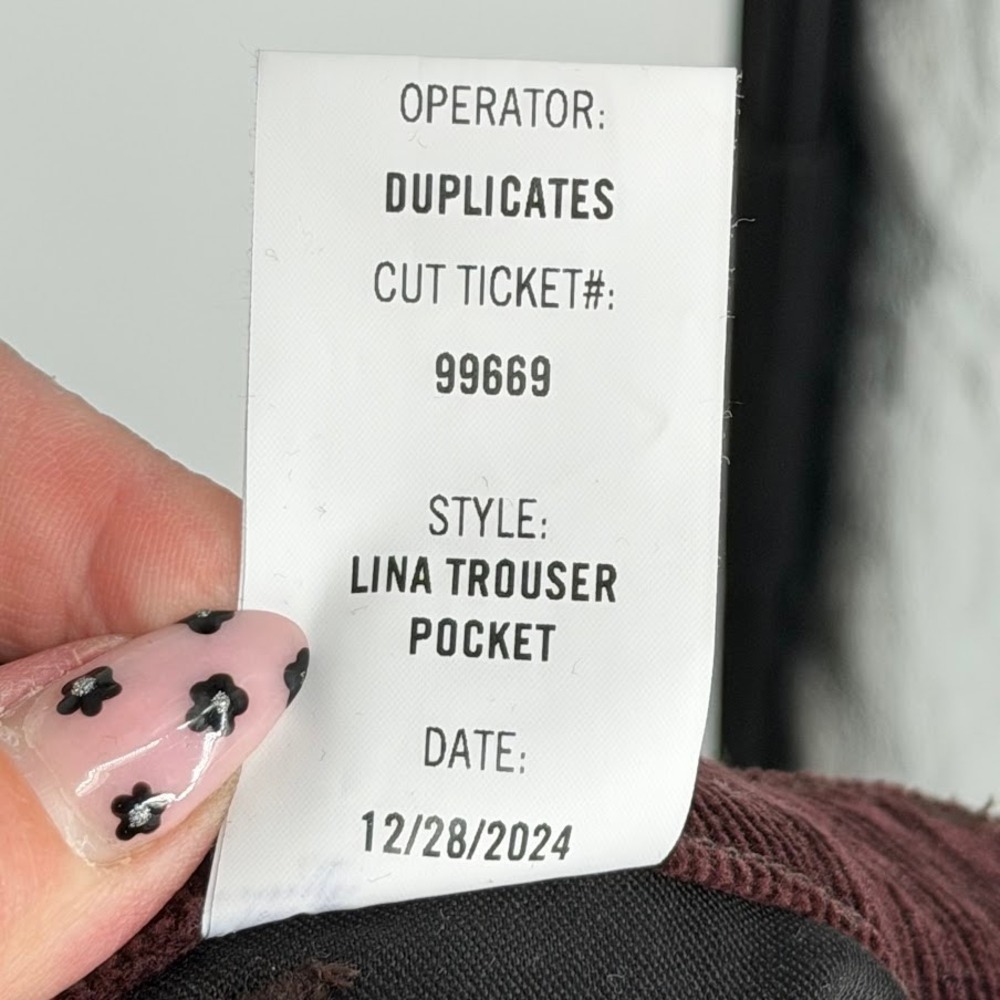 Citizens of Humanity Lina Corduroy Wide Leg Trouser Womens 27 Mahogany Baggy - Picture 8 of 9